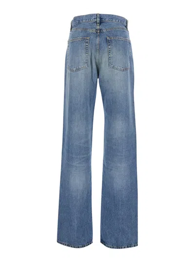 Frame Jeans With Belt Loops In Blue