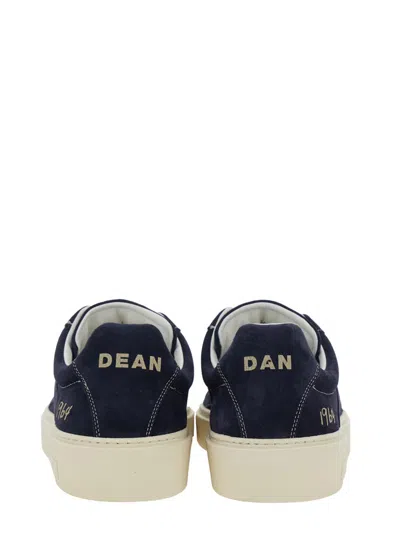 Dsquared2 Blue Low Top Sneakers With Logo Patch On The Tongue And Logo Lettering On The Heel In Suede Man In Multi