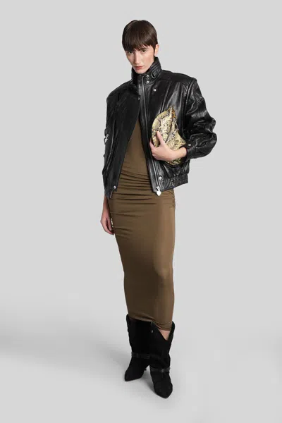 Isabel Marant High Collar Jacket Featuring Buckle Detail In Black