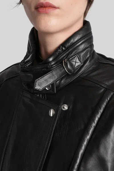 Isabel Marant High Collar Jacket Featuring Buckle Detail In Black