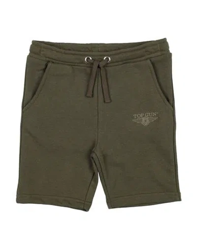 Top Gun Toddler Boy Shorts & Bermuda Shorts Military Green Size 6 Cotton In Green