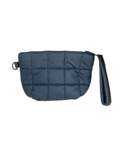Veecollective Woman Handbag Midnight Blue Size - Recycled Nylon, Leather In Blue
