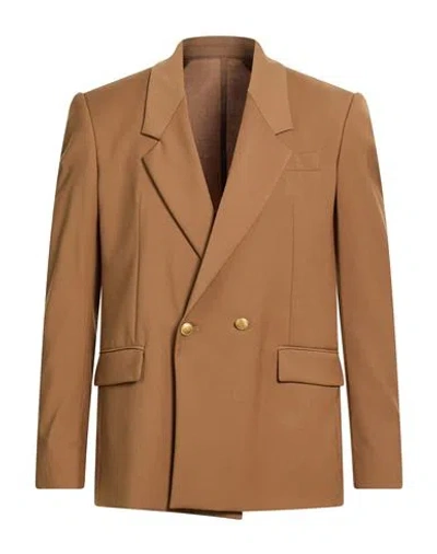 Marsēm Man Blazer Khaki Size 42 Polyester, Viscose, Elastane In Brown