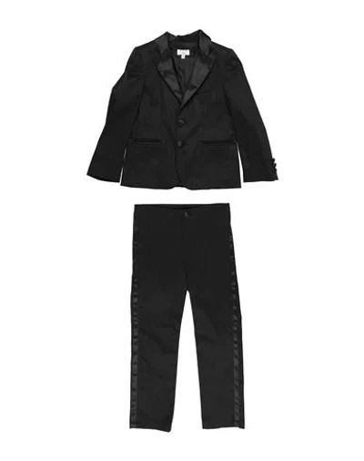 Aletta Toddler Boy Suit Black Size 6 Cotton, Elastane In Black