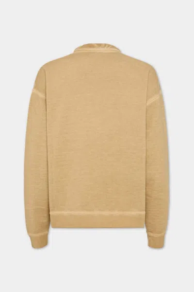 Dsquared2 Drawstring Sweatshirt In Brown