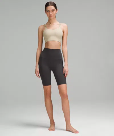 Lululemon Like A Cloud Longline Bra In Neutral