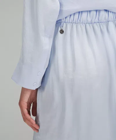 Lululemon Logo Charm Satin Waist-tie Midi Skirt In Multi