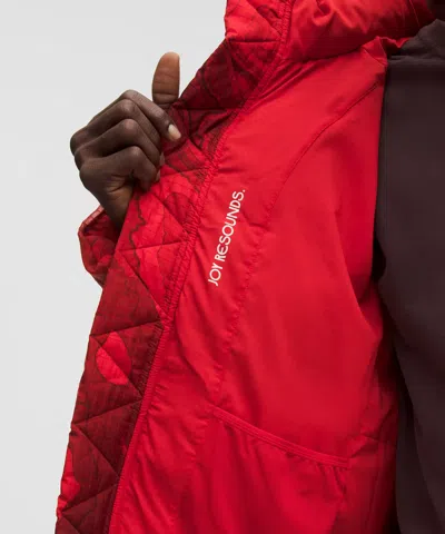 Lululemon Team Canada Men's Wunder Puff Translucent 600-down-fill Jacket In Red