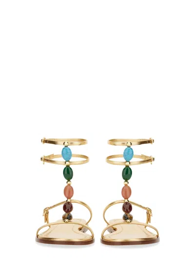 Gianvito Rossi Woman Sandals Camel Size 7.5 Leather In Beige