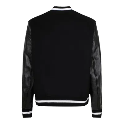 Givenchy Men Black Jacket With 4g Motif On Front In Wool And Tech Fabric Blend Man