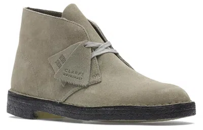 Clarks Desert Boots Suede 'grey' In Multi