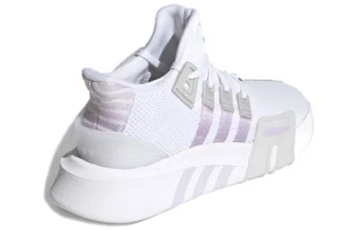 Adidas Originals (wmns)  Eqt Bask Adv 'white Grey Purple' In Multi