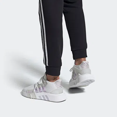 Adidas Originals (wmns)  Eqt Bask Adv 'white Grey Purple' In Multi