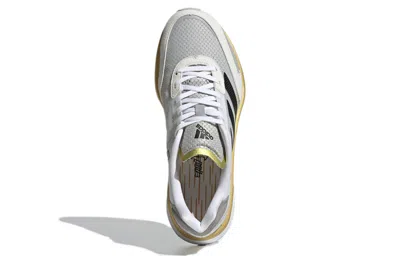 Adidas Originals (wmns) Adidas Adizero Boston 10 Tme 'white Gold Metallic' In White