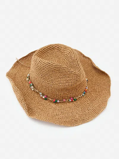 J.mclaughlin Women's Juliette Straw Hat Natual | Raffia In Brown
