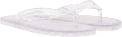 St Agni Transparent Jelly Flip-flops In Neutral
