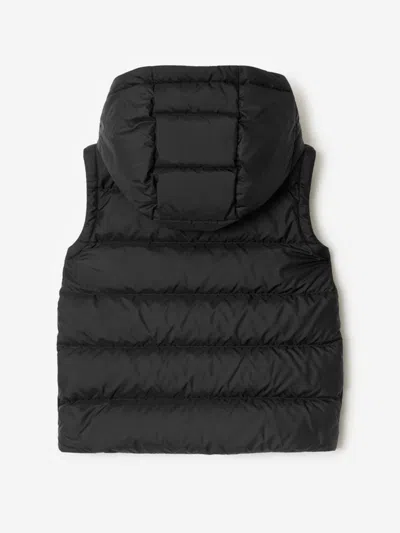 Burberry Kid Boy Puffer In Black