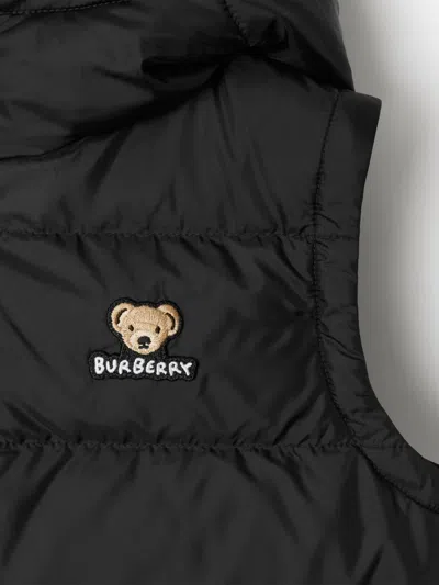 Burberry Kid Boy Puffer In Black