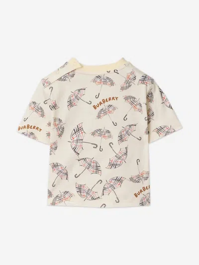 Burberry Baby Boys Mini Cedar Umbrella T-shirt In Multi