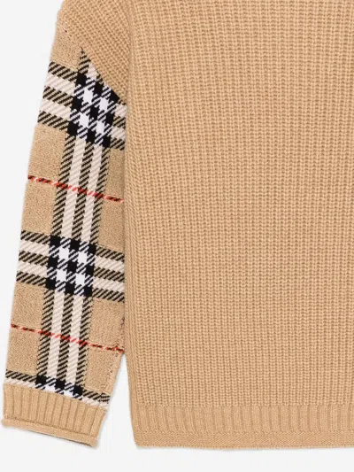 Burberry Babies' Boys Patrick Check Jumper In Neutral | ModeSens