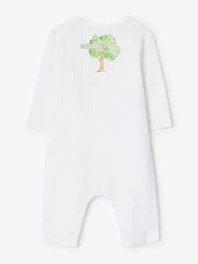 Burberry Baby Albern Icons Romper In White