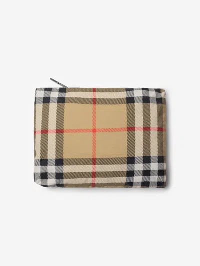 Burberry Check Hooded Jacket In Brown