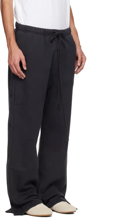 Essentials Black Holiday Heavy Fleece Tearaway Sweatpants In Multi