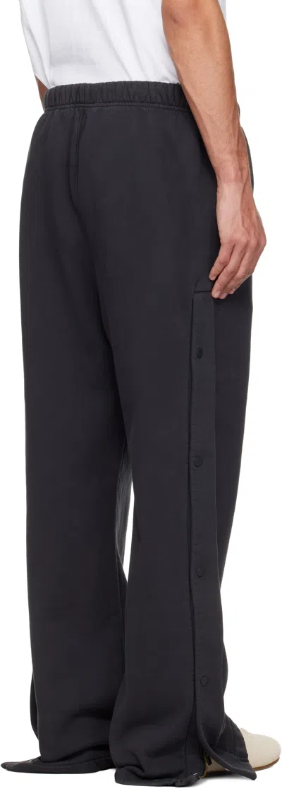 Essentials Black Holiday Heavy Fleece Tearaway Sweatpants In Multi