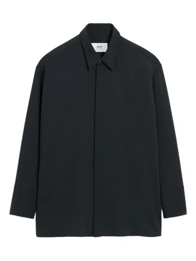 Ami Alexandre Mattiussi Ami Paris Women Wool Shirt In Black