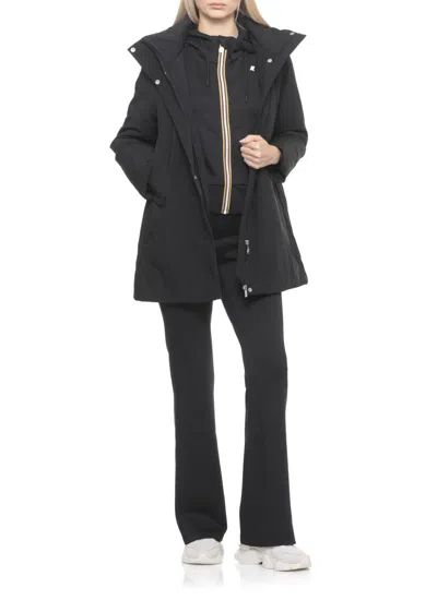 K-way Woman Sweatshirt Black Size Xl Cotton