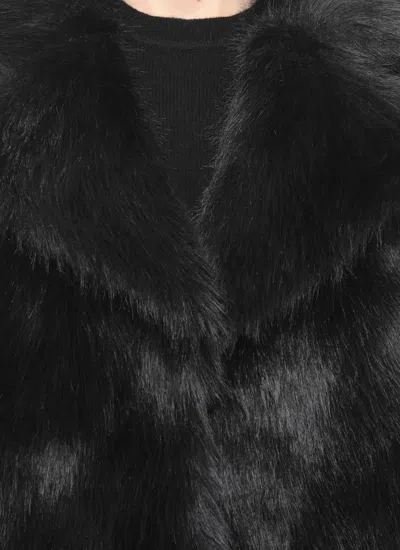 Betta Corradi Peak-lapel Coat In Black