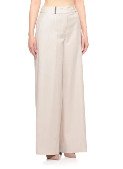 Peserico Button-fastening Trousers In Neutral
