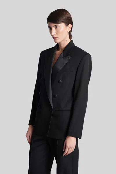 Isabel Marant Lilya Blazer In Black Wool In Black