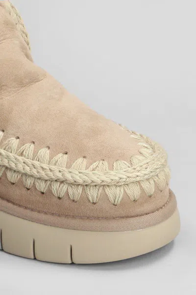 Mou Eskimo Bounce Low Heels Ankle Boots In Multi