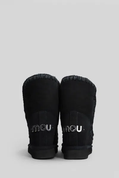 Mou Inner Wedge Ankle Boots Inside Wedge In Black