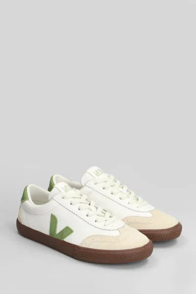 Veja Suede And Leather Low-top Sneakers In White