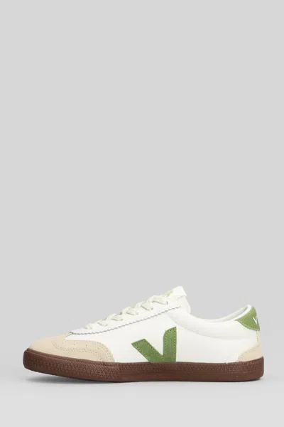 Veja Suede And Leather Low-top Sneakers In White