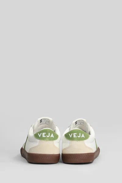 Veja Suede And Leather Low-top Sneakers In White