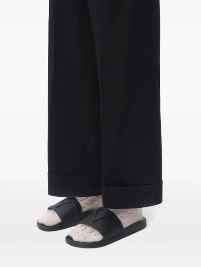 Valentino Coolside Rubber Slides In Animal Print