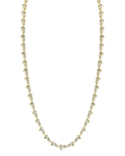 Glaze Jewelry Plated Cz Necklace In Gold