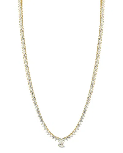 Glaze Jewelry Plated Cz Necklace In Gold