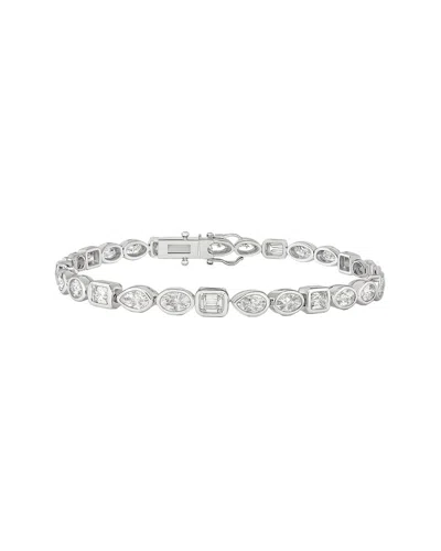 Prince Diamond & Jewelry 14k 5.70 Ct. Tw. Lab-grown Diamond Lab-grown Multi-  Shape Bracelet