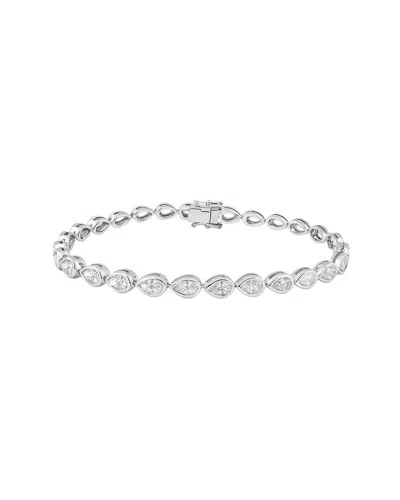 Prince Diamond & Jewelry 14k 4.91 Ct. Tw. Lab-grown Diamond Lab-grown Pear  Bracelet