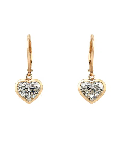 Prince Diamond & Jewelry 14k 4.16 Ct. Tw. Lab-grown Diamond Lab-grown Heart  Earrings