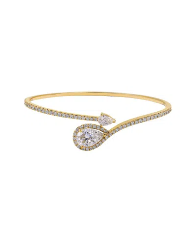 Prince Diamond & Jewelry 14k 2.32 Ct. Tw. Lab-grown Diamond Lab-grown Pear  Bangle