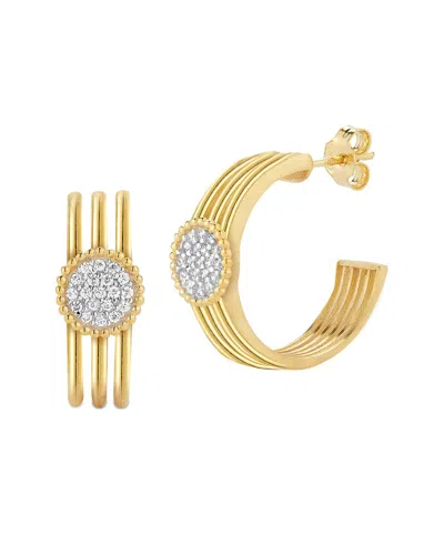 I. Reiss 14k 0.23 Ct. Tw. Diamond Earrings In Brown