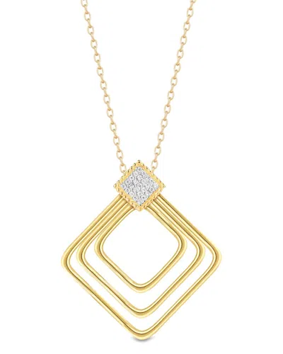 I. Reiss 14k 0.15 Ct. Tw. Diamond Necklace In Brown