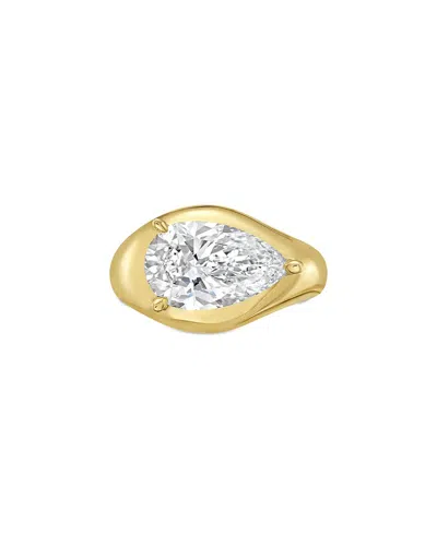 Diana M Lab Grown Diamonds Diana M. 14k 4.00 Ct. Tw. Lab-grown Diamond Solitaire Ring In Brown