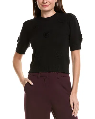 Ellen Tracy Knit Sweater In Black
