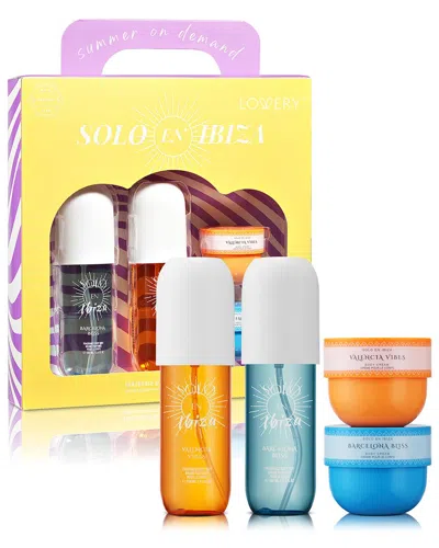 Lovery 4pc Solo En Ibiza Body Care Gift Set In Multi